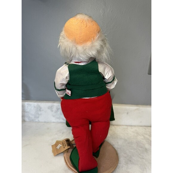 Annalee Mobilitee Doll 18" Santa Claus Christmas Card Holder with Sack 1995 - Picture 8 of 16